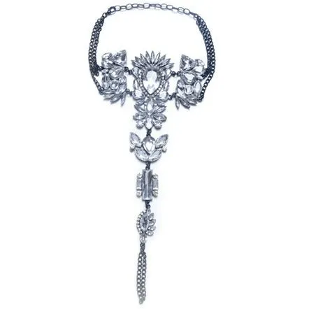 Dark Princess Full Crystal Rhinestone Anklet