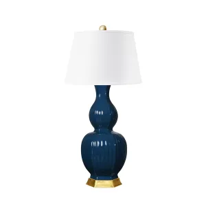 Delft Lamp Without Shade / Navy Blue