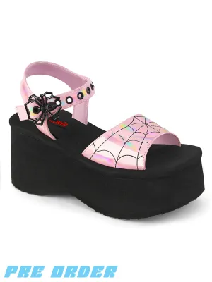 DEMONIA FUNN-10 - PINK HOLO PATENT ✰ PRE ORDER ✰