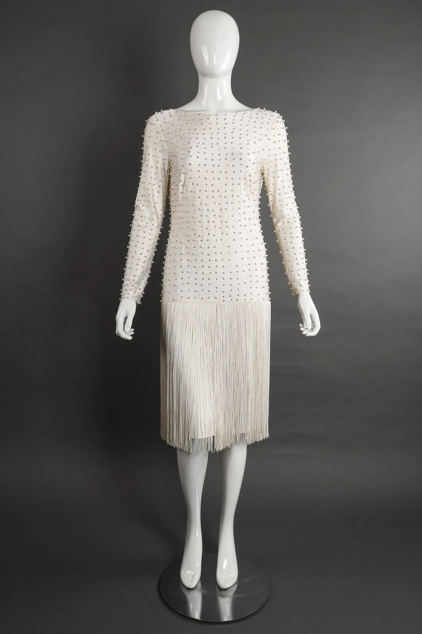 Diamonds & Pearls Fringe Dress