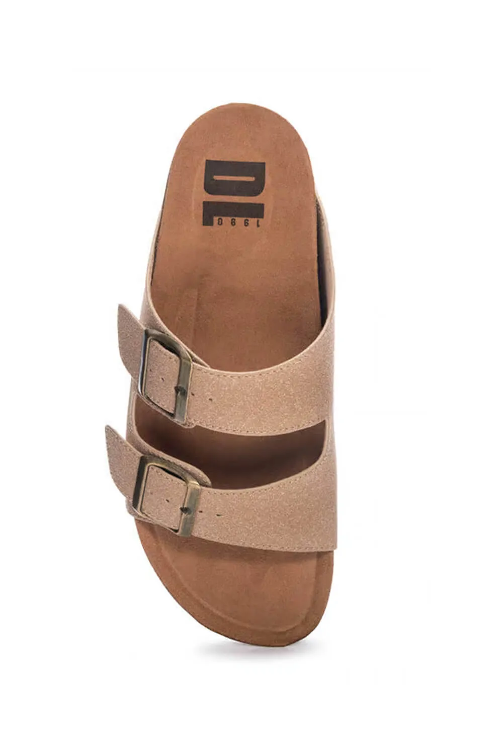 Dirty Laundry Pueblo 2 Band Platform Sandals for Women in Tan | PUEBLO-TAN