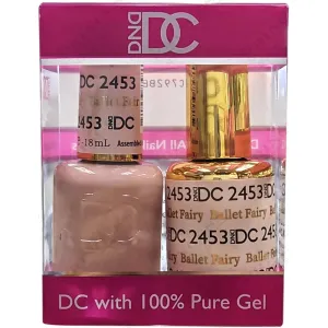 DND DC Duo Gel - #2453 Ballet Fairy / Soak-Off Gel Polish 0.6 oz.   Nail Lacquer 0.6 oz.