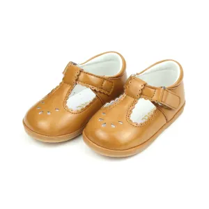 DOTTIE MUSTARD SCALLOPED T-STRAP MARY JANE