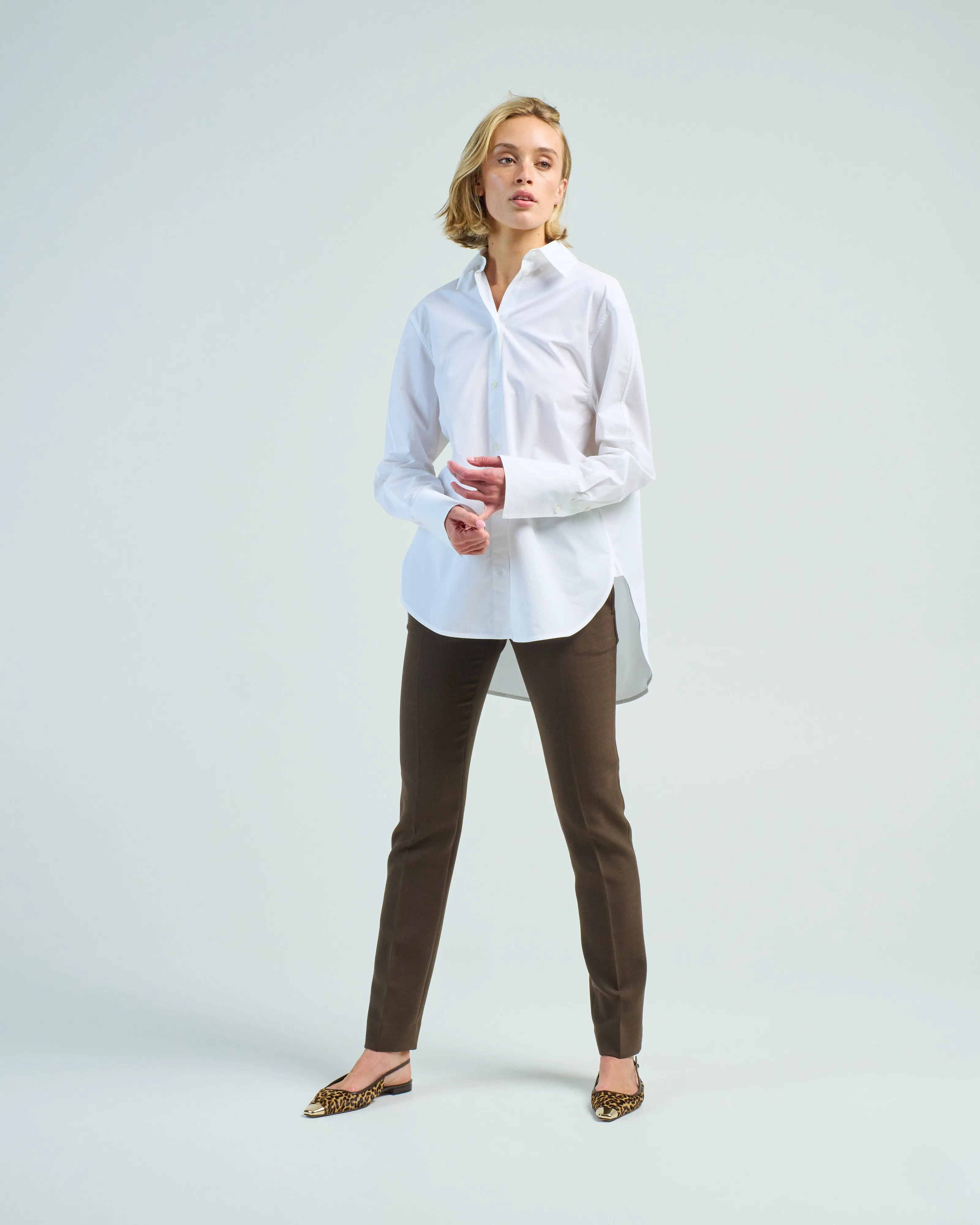 double cuff tuxedo shirt