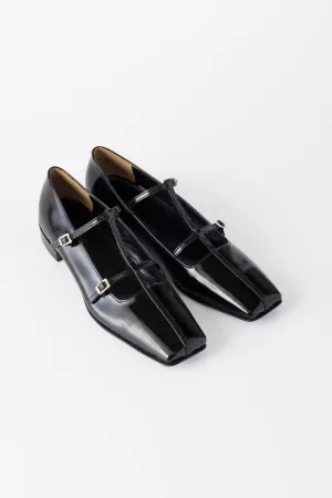 DOUBLE STRAP SQUARE PUMPS