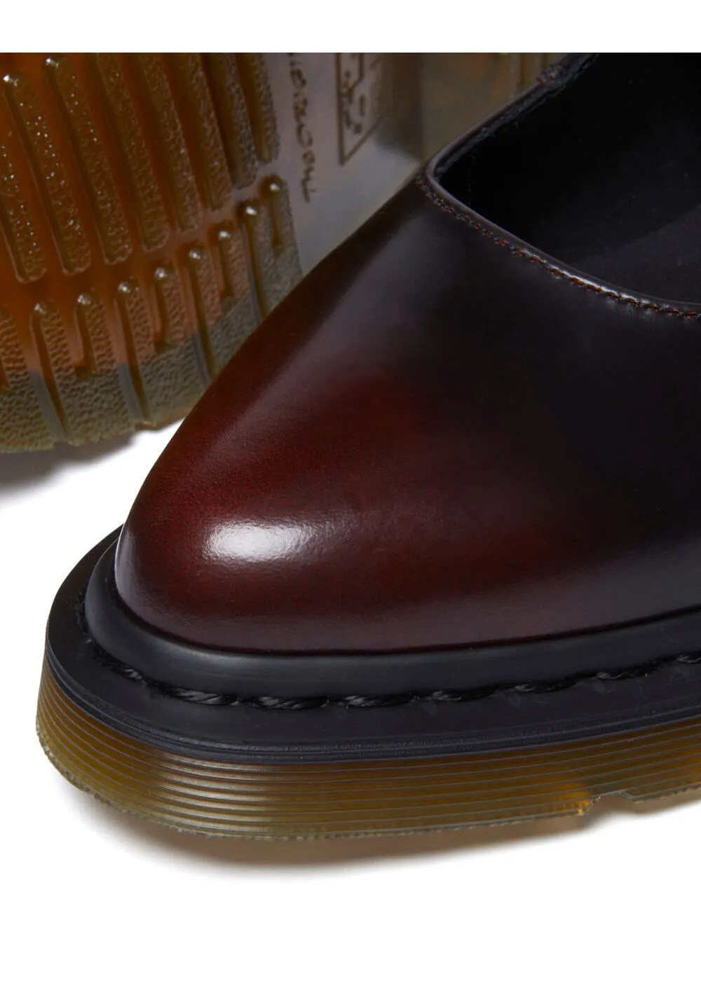 Dr. Martens Elphie Arcadia Leather Ballerinas Cherry Red