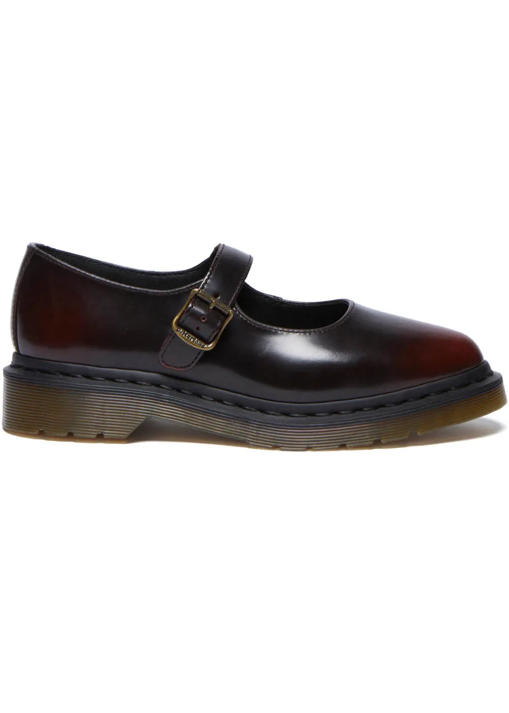 Dr. Martens Elphie Arcadia Leather Ballerinas Cherry Red