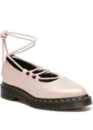 Dr. Martens Elphie II Leather Ballerinas Powder Pink Gold