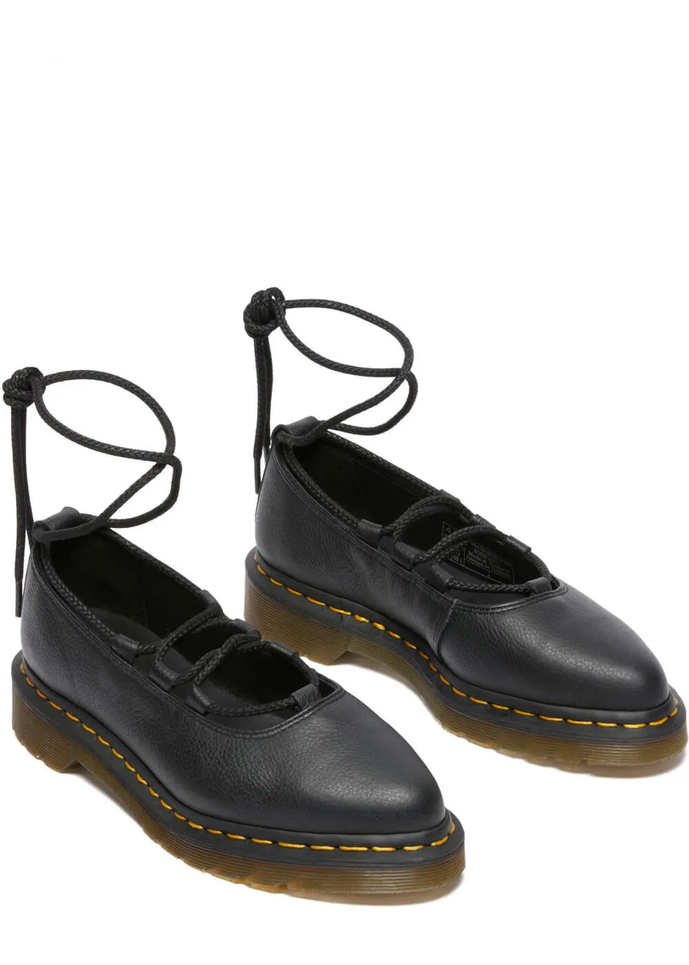 Dr. Martens Elphie II Virginia Leather Ballerinas Black