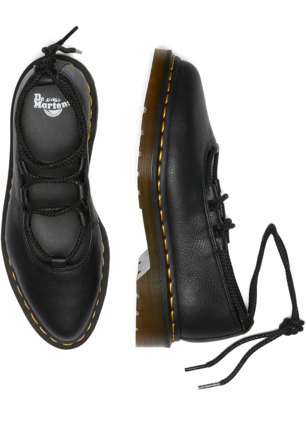 Dr. Martens Elphie II Virginia Leather Ballerinas Black