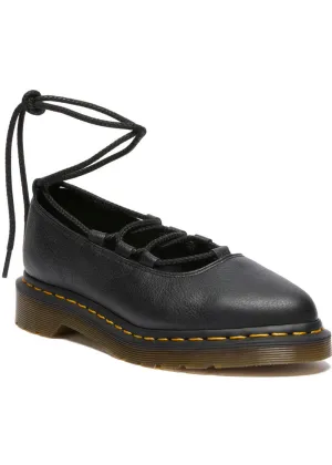 Dr. Martens Elphie II Virginia Leather Ballerinas Black