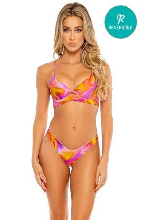 DREAMSICLE - Underwire Top & High Leg Bottom • Multicolor