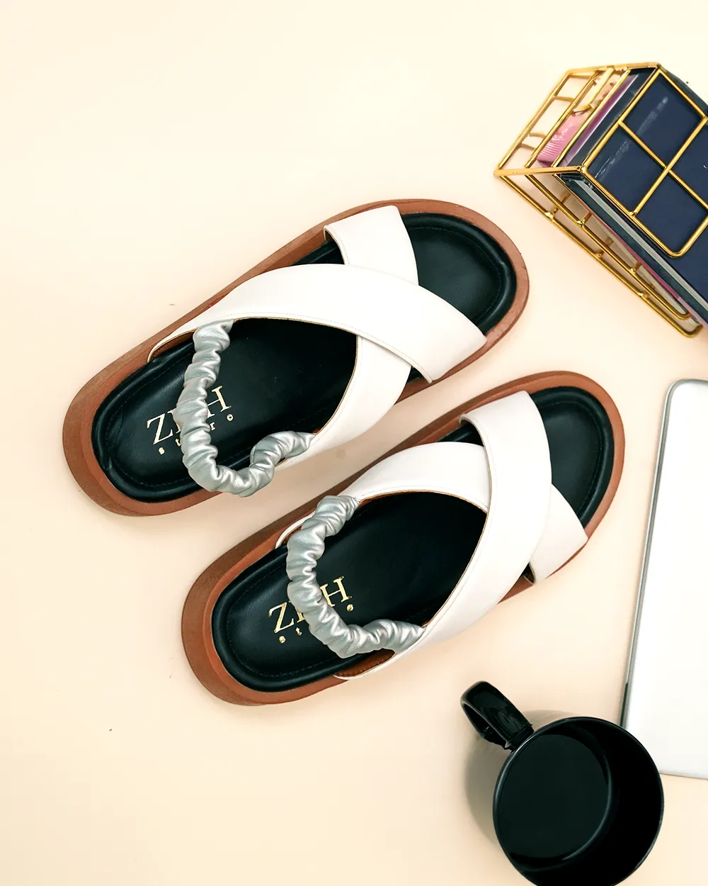 Dual Criss-Cross Sandals