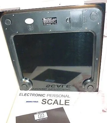 ELECTRONIC BATHROOM PERSONAL SCALES ( 150KG MAX.)  LGE LCD BACKLIT DISPLAY- NEW