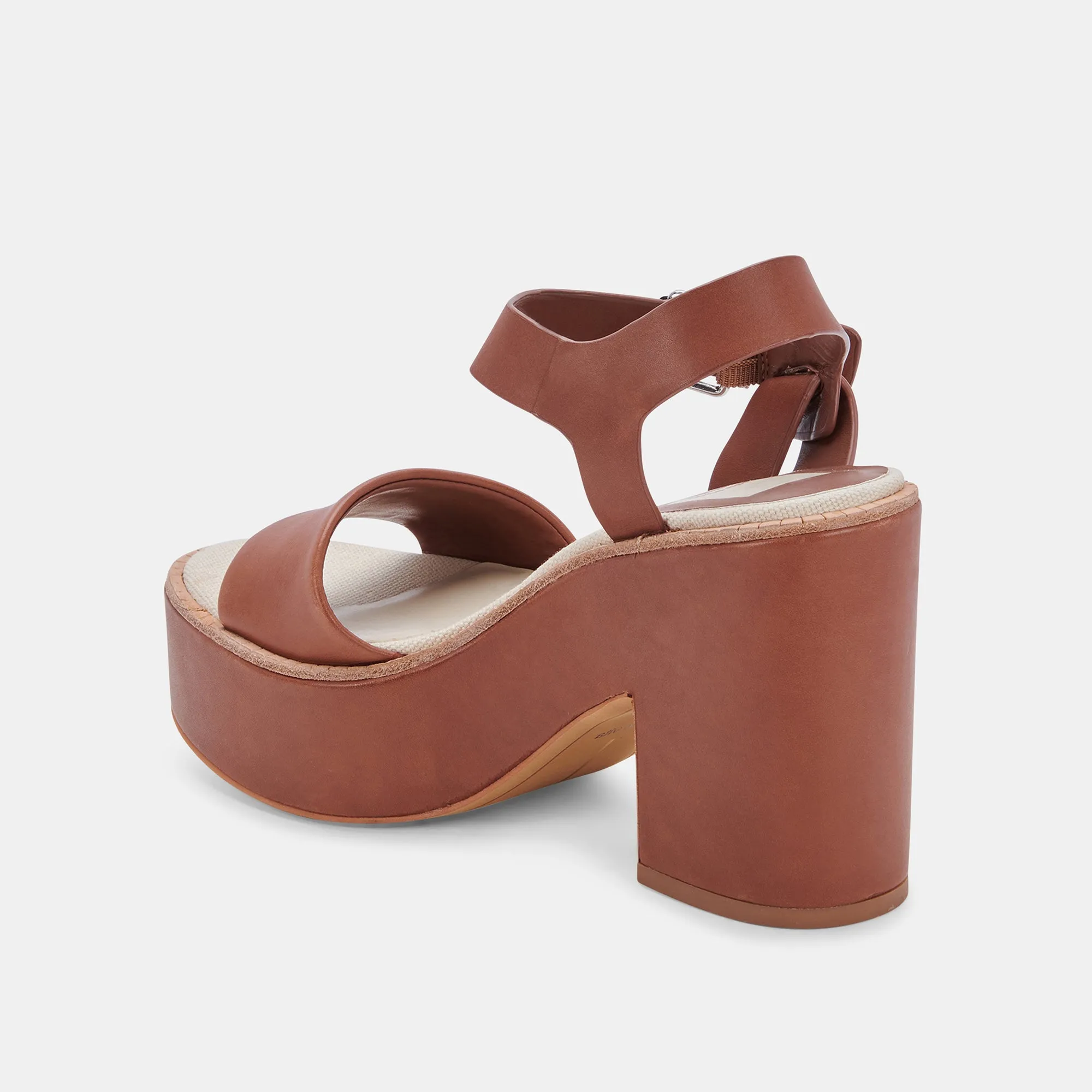 ELLY HEELS DK BROWN LEATHER