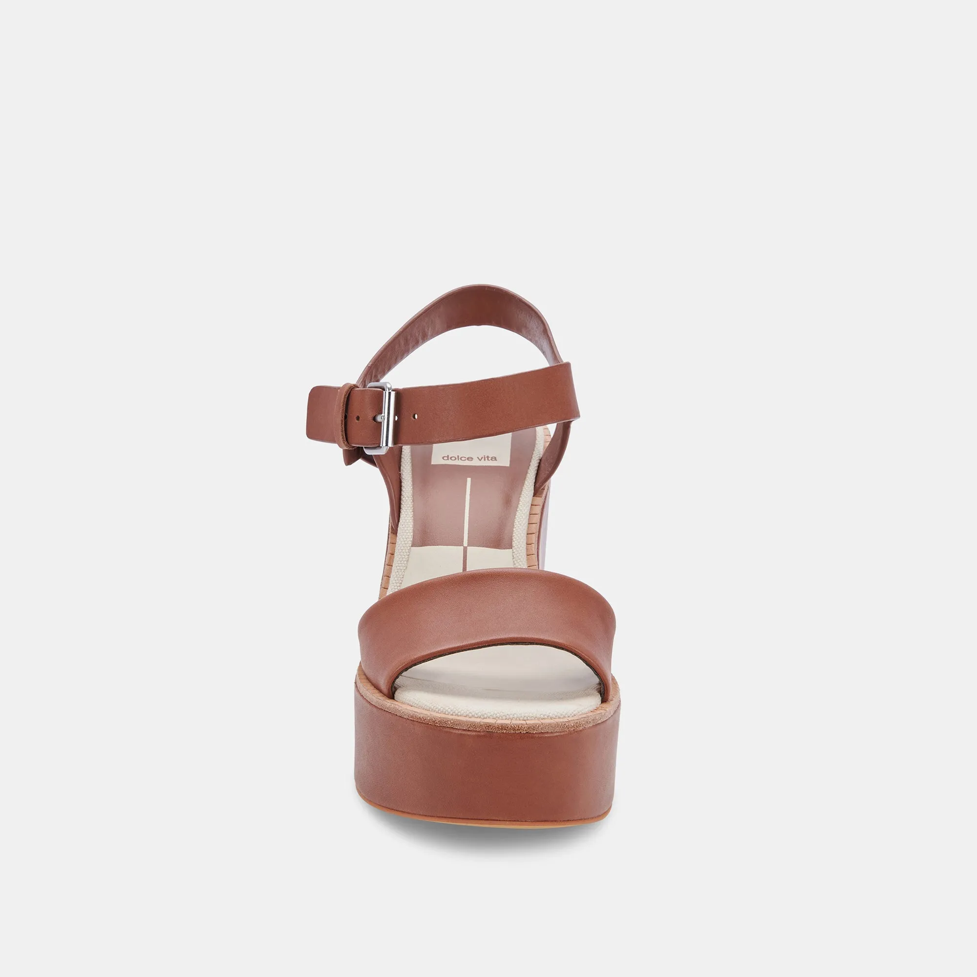 ELLY HEELS DK BROWN LEATHER