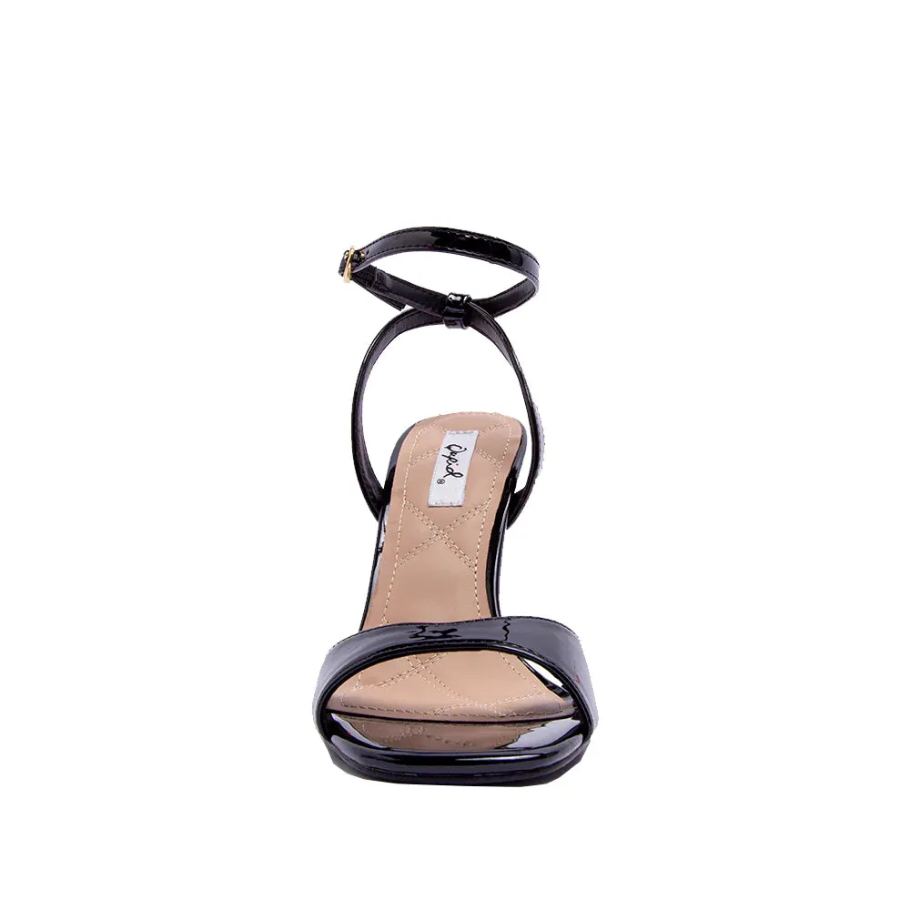 Fall For You Heeled Sandal in Black