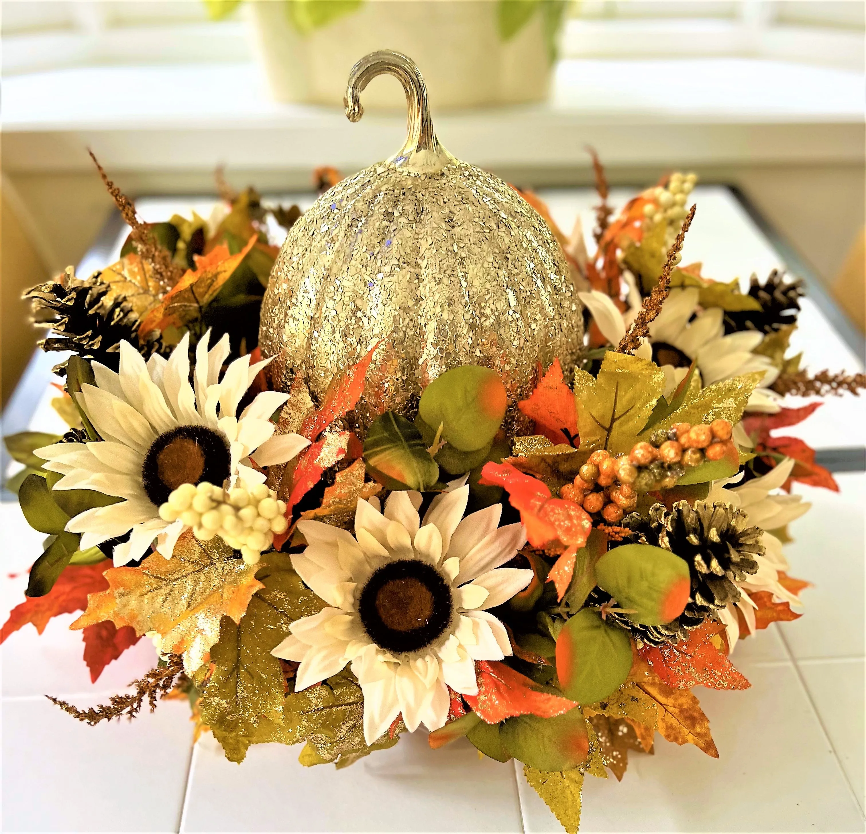 Fall -Glam- Centerpiece -22 Diameter X 15 " High