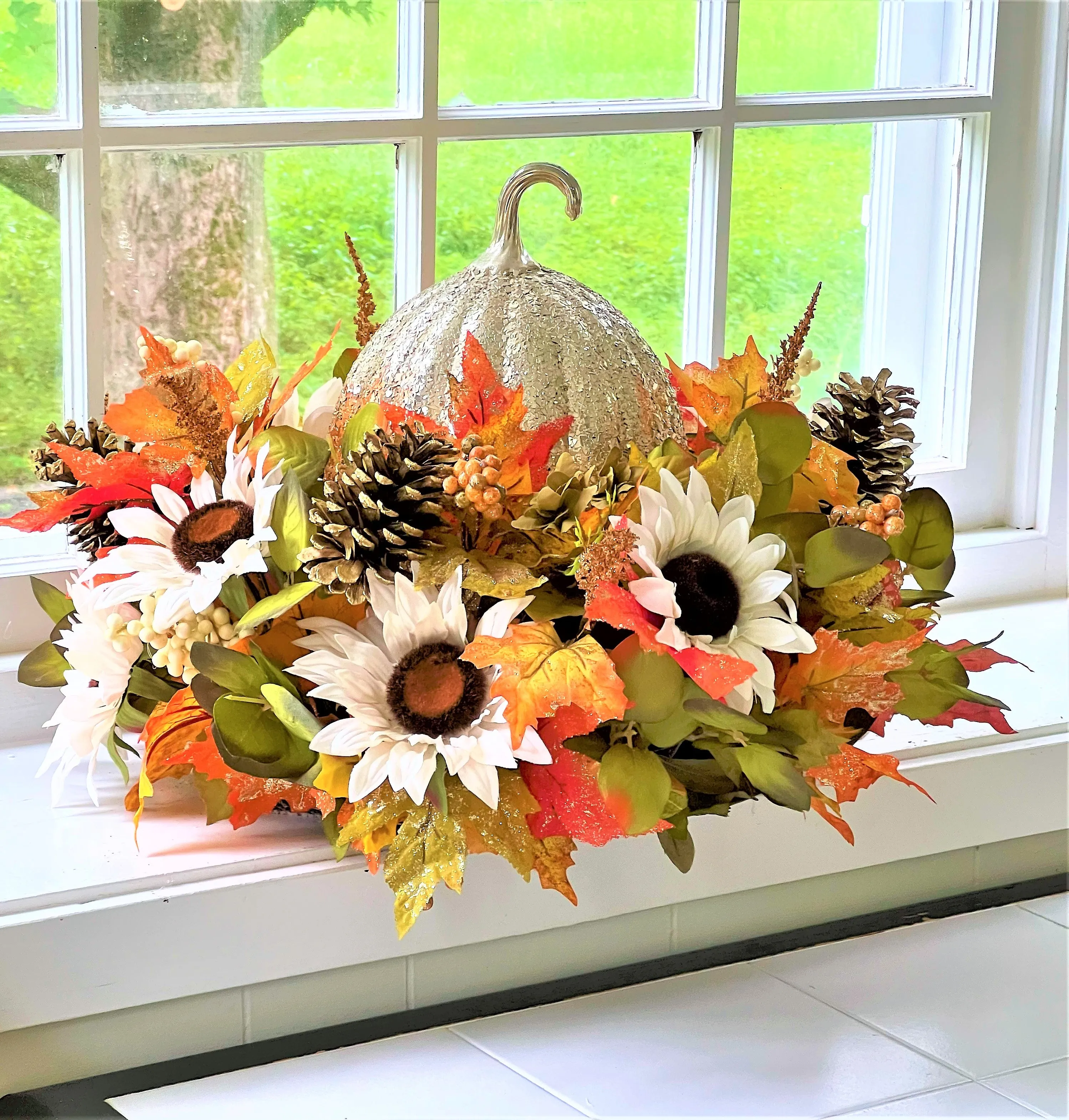 Fall -Glam- Centerpiece -22 Diameter X 15 " High