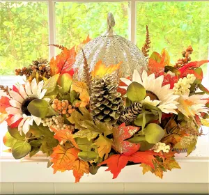 Fall -Glam- Centerpiece -22 Diameter X 15 " High