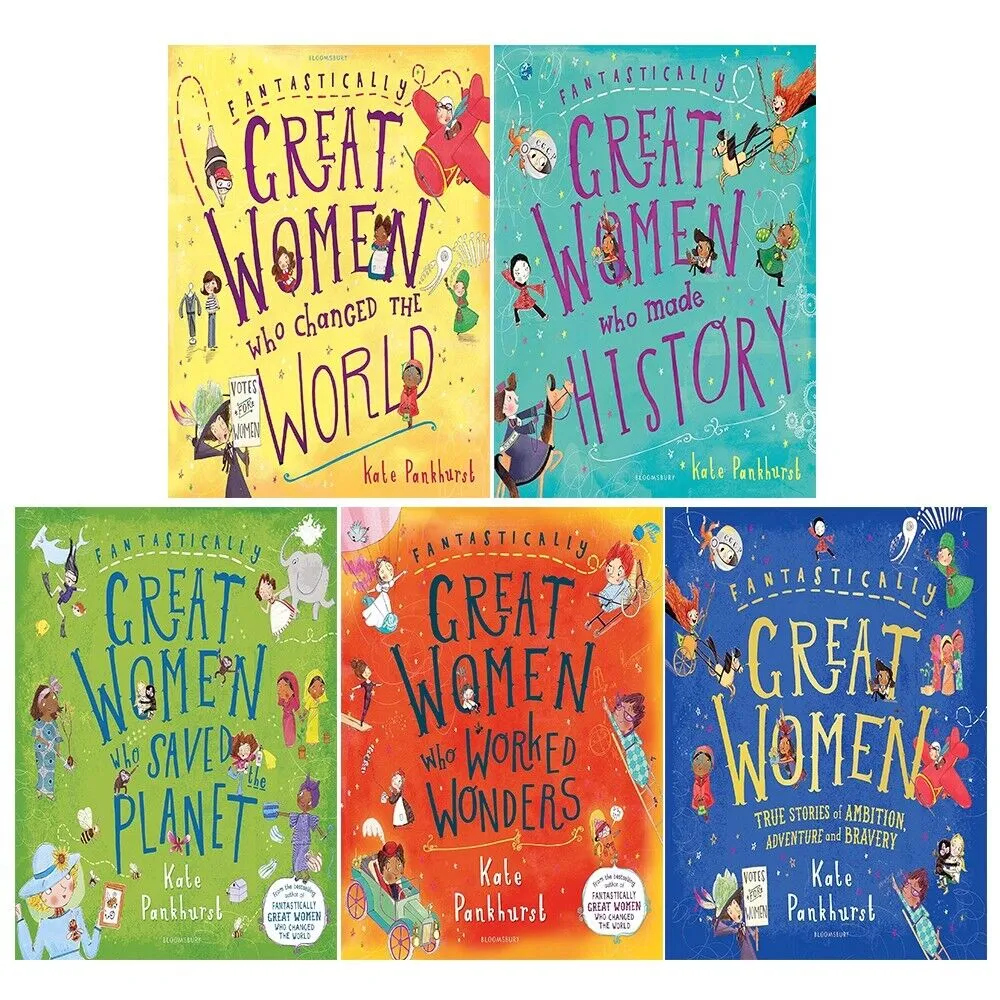 Fantastically Great Women Who Series 5 Books Set by Kate Pankhurst Made History