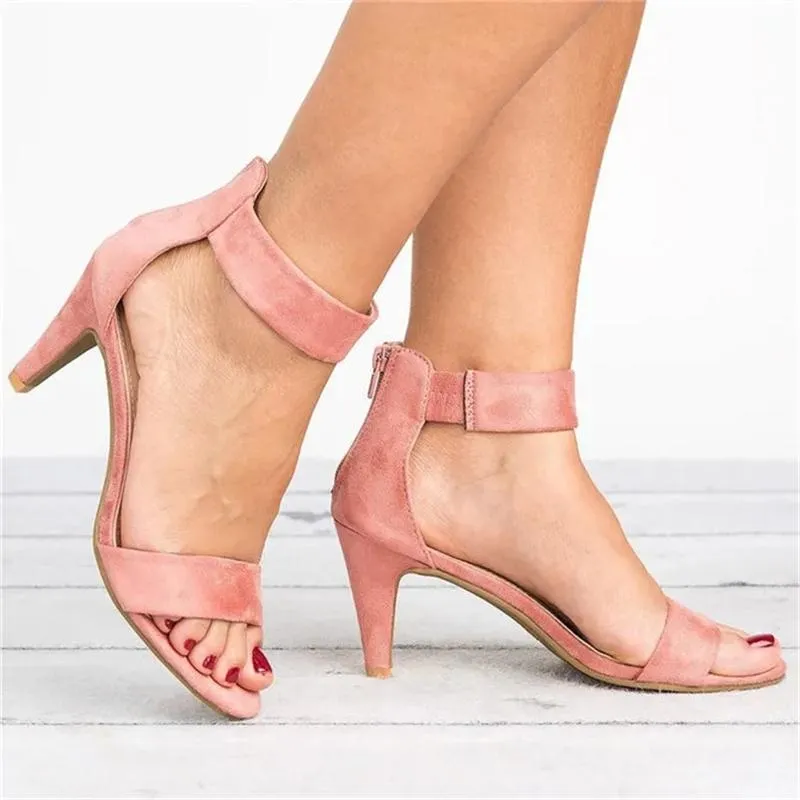 Fashion Ankle Strap Stiletto Heel Sandals for Women