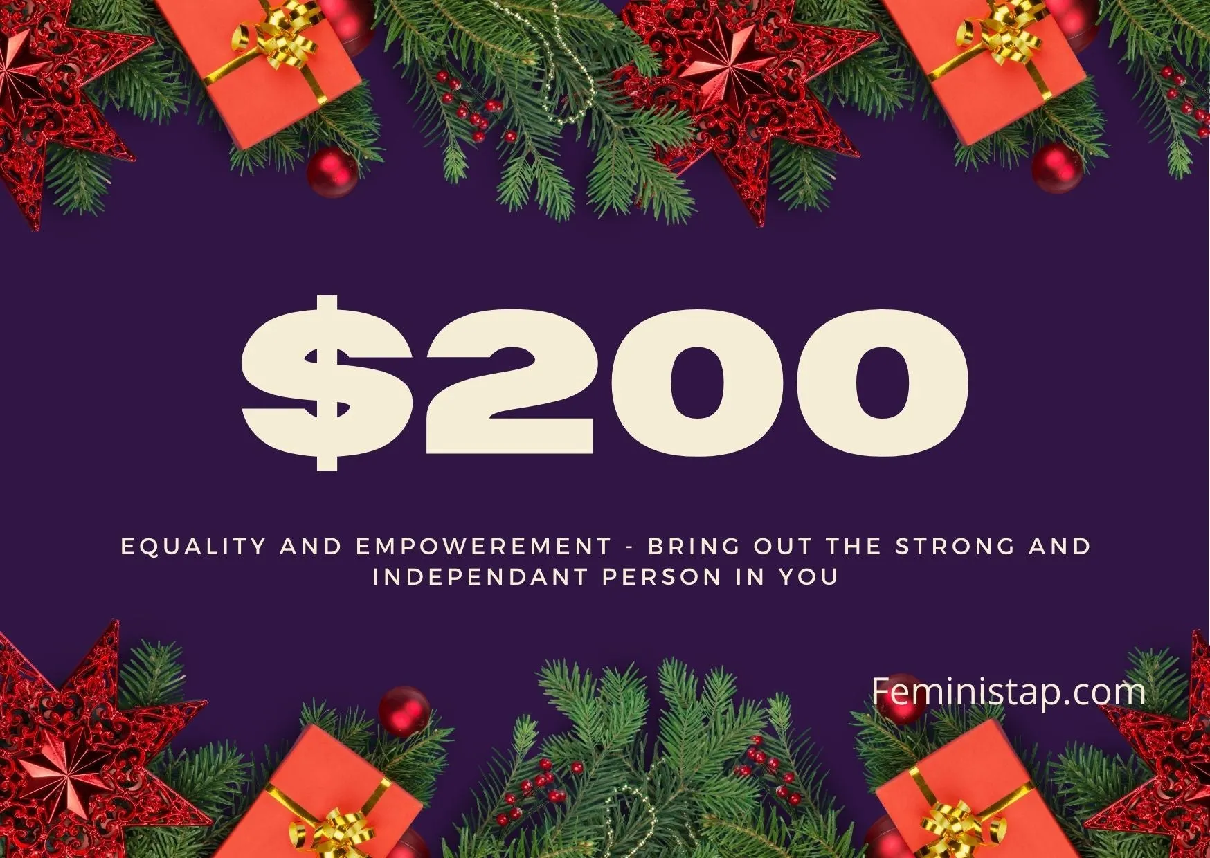  FeministAP Gift Card/Vouchers - $10-$300