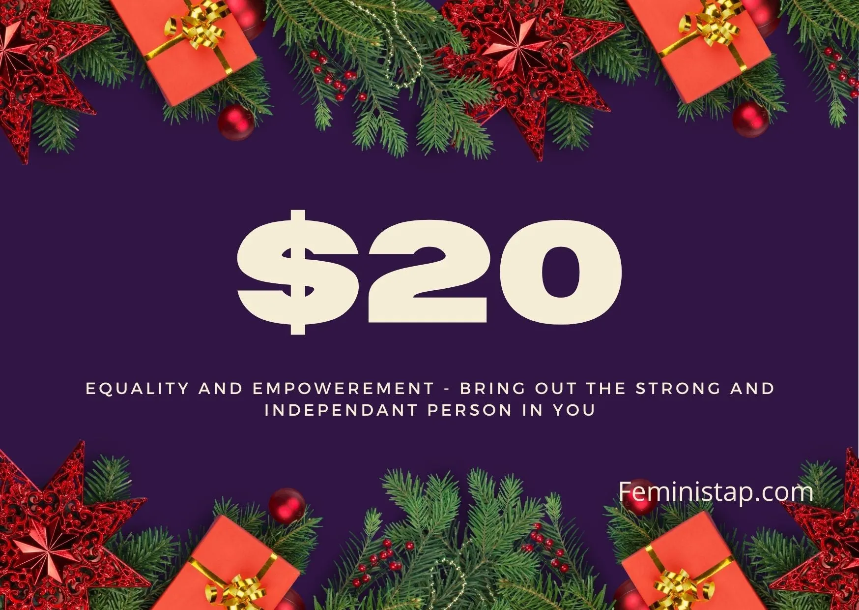  FeministAP Gift Card/Vouchers - $10-$300