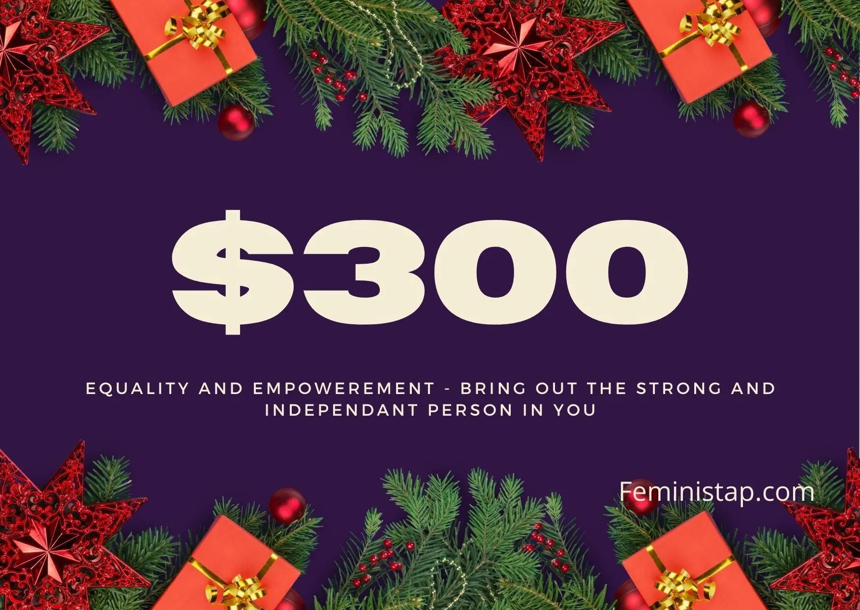  FeministAP Gift Card/Vouchers - $10-$300
