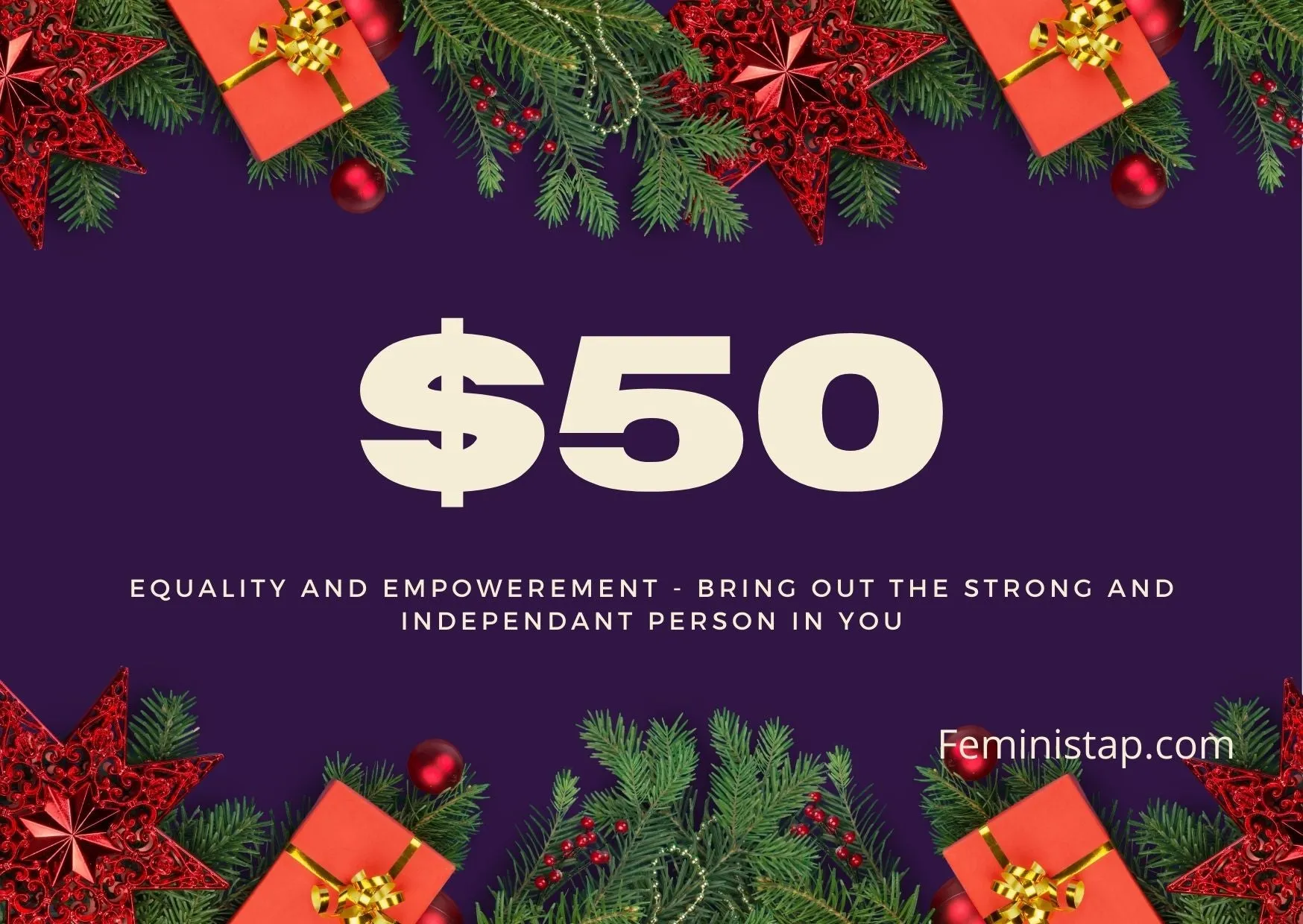  FeministAP Gift Card/Vouchers - $10-$300