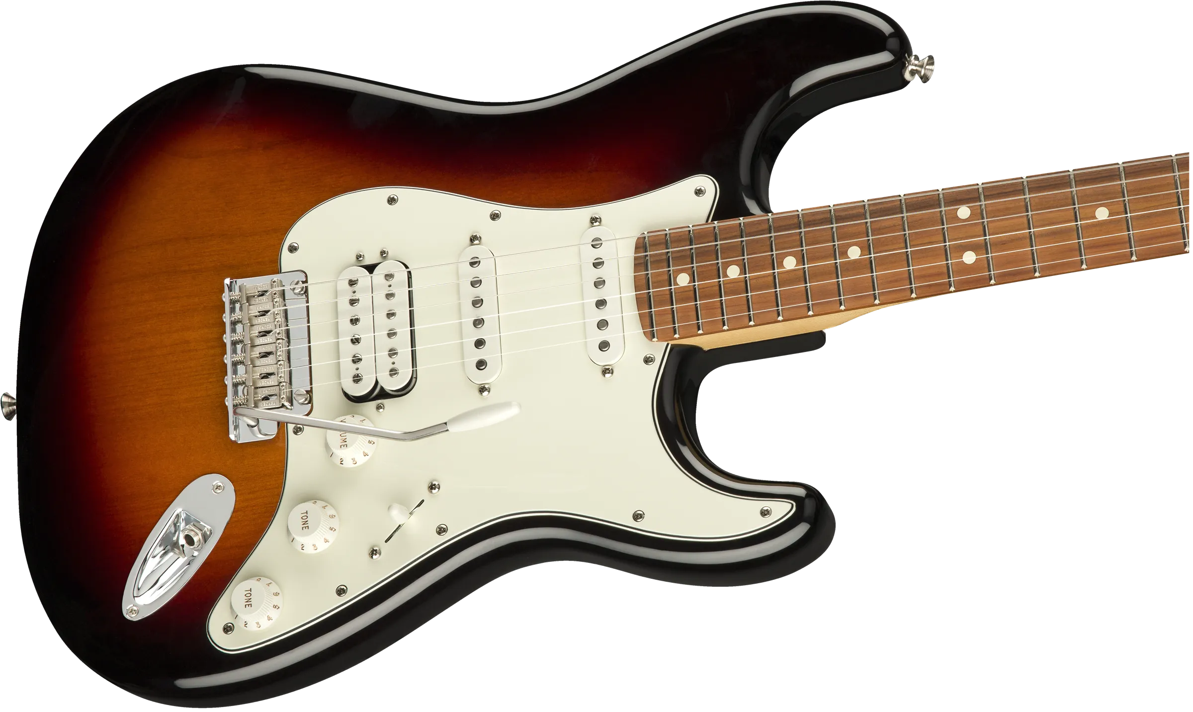 Fender Player Stratocaster® HSS, Pau Ferro Fingerboard, 3-Color Sunburst