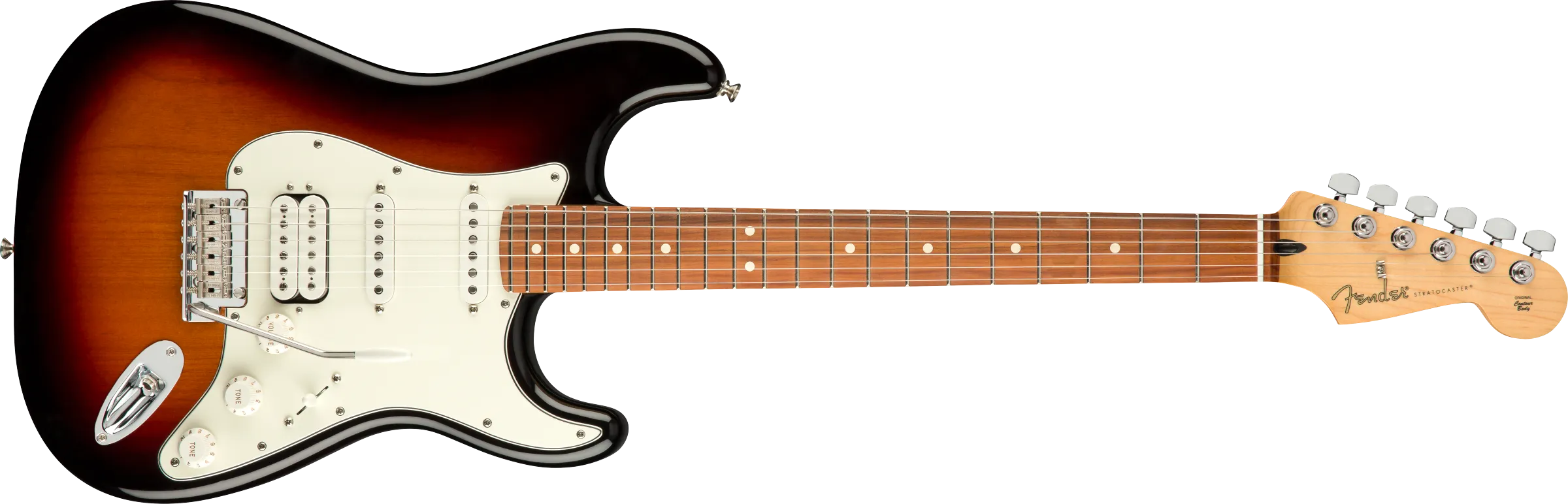 Fender Player Stratocaster® HSS, Pau Ferro Fingerboard, 3-Color Sunburst