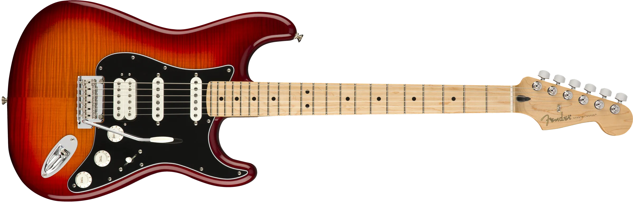 Fender Player Stratocaster® HSS Plus Top, Maple Fingerboard, Aged Cherry Burst