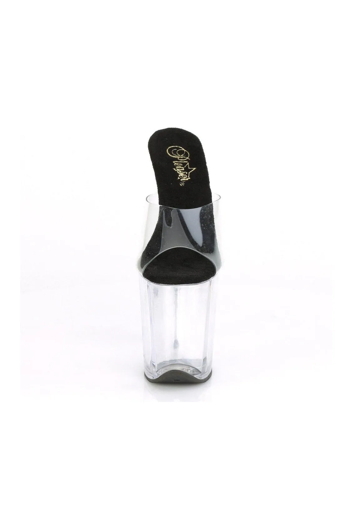 FLAMINGO-801 Exotic Slide | Black Faux Leather