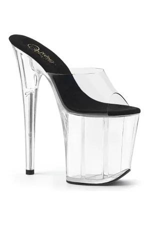 FLAMINGO-801 Exotic Slide | Black Faux Leather
