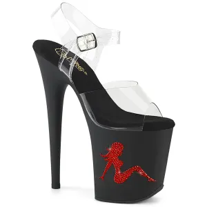 FLAMINGO-808TGRS  Clear/Black-Red