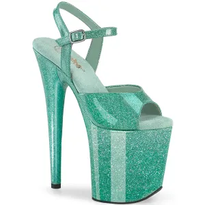 FLAMINGO-809GP  Aqua Glitter Patent/M
