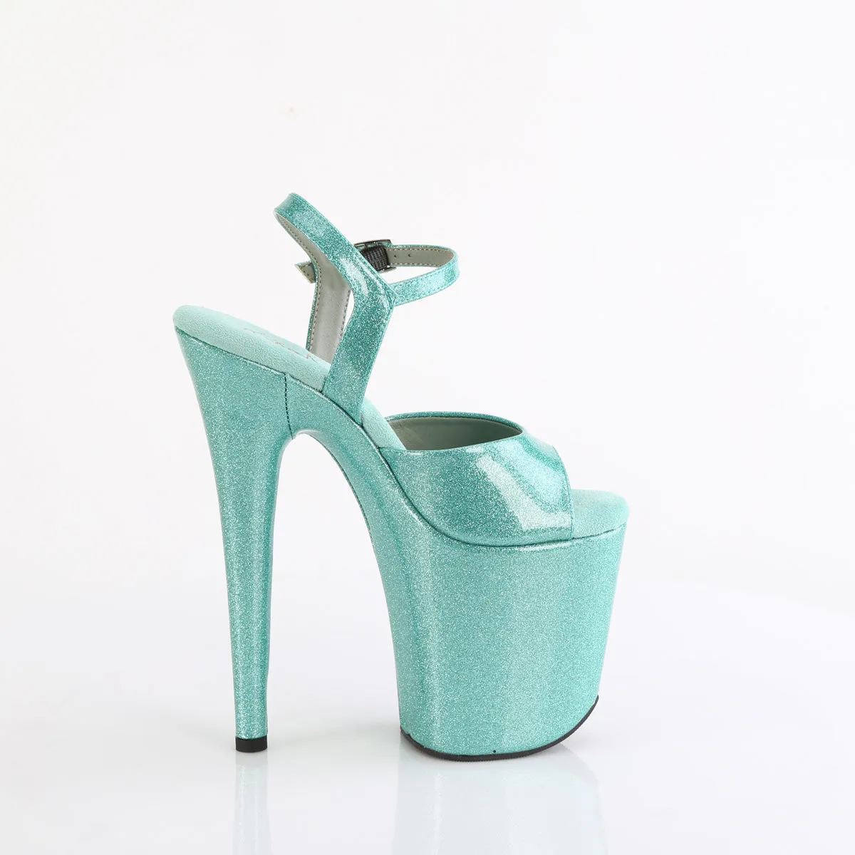 FLAMINGO-809GP  Aqua Glitter Patent/M