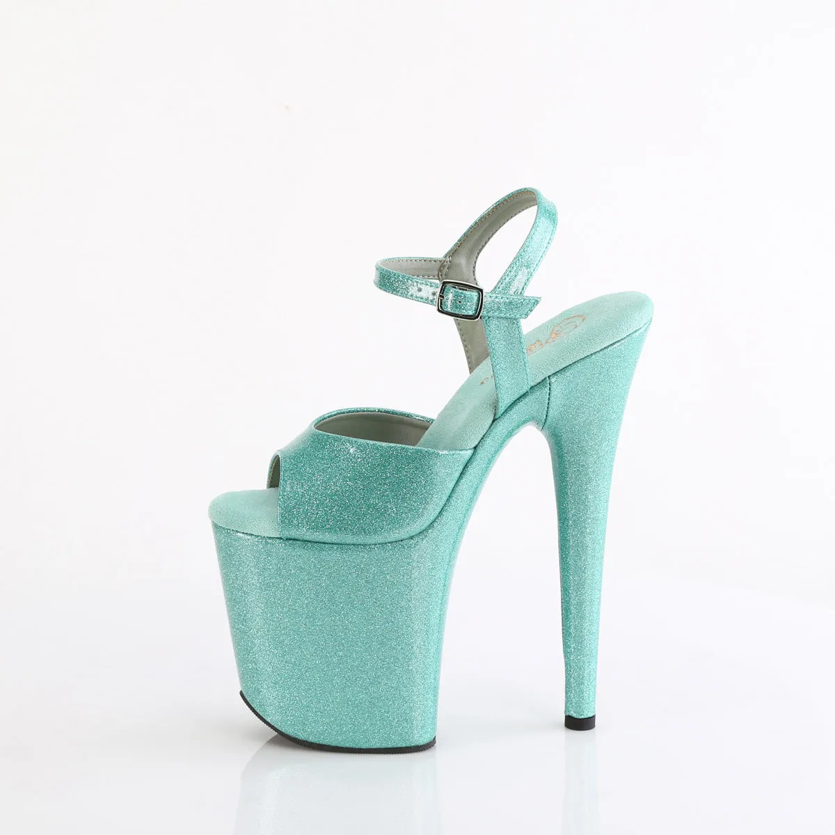 FLAMINGO-809GP  Aqua Glitter Patent/M