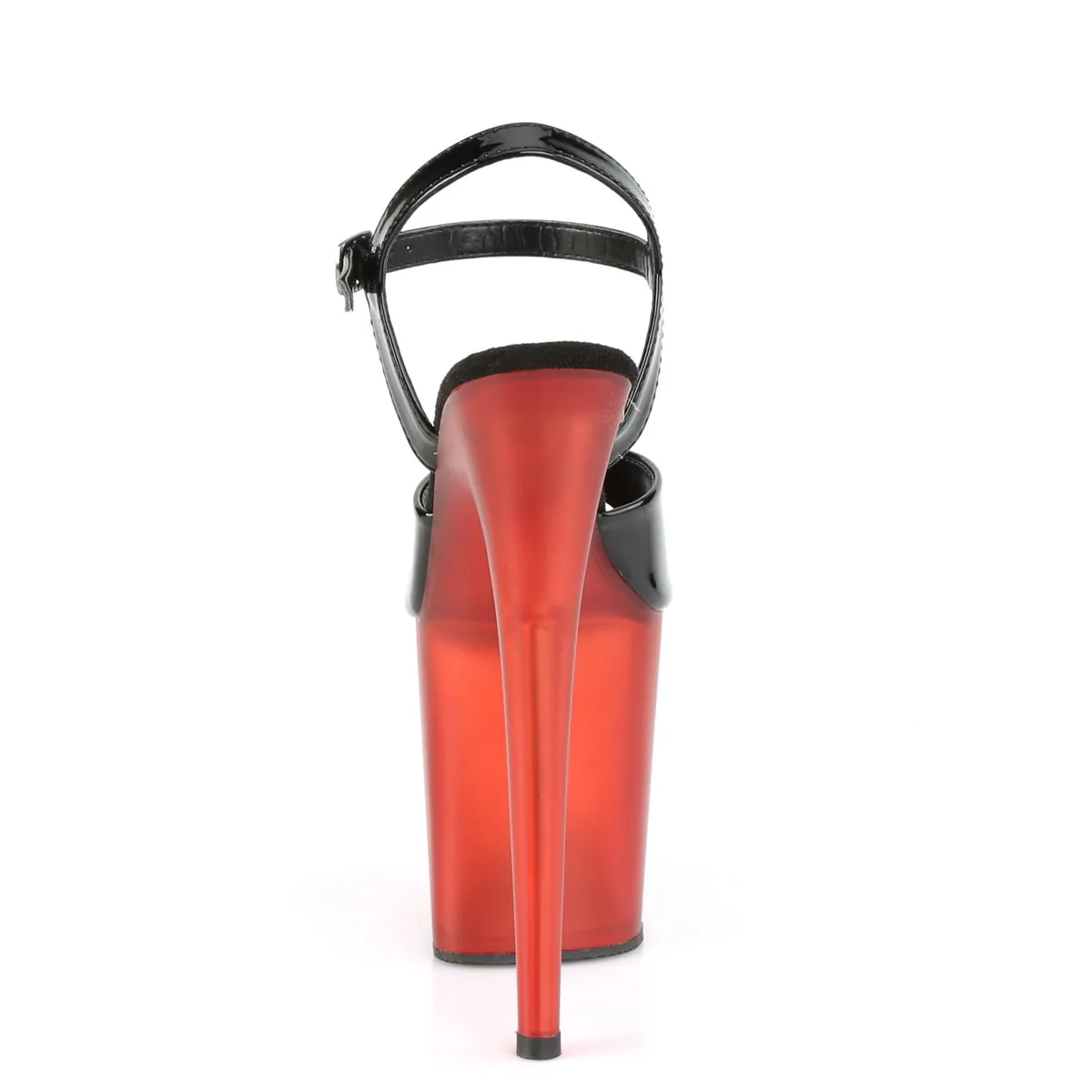 FLAMINGO-809T  Black Patent/Frosted Red