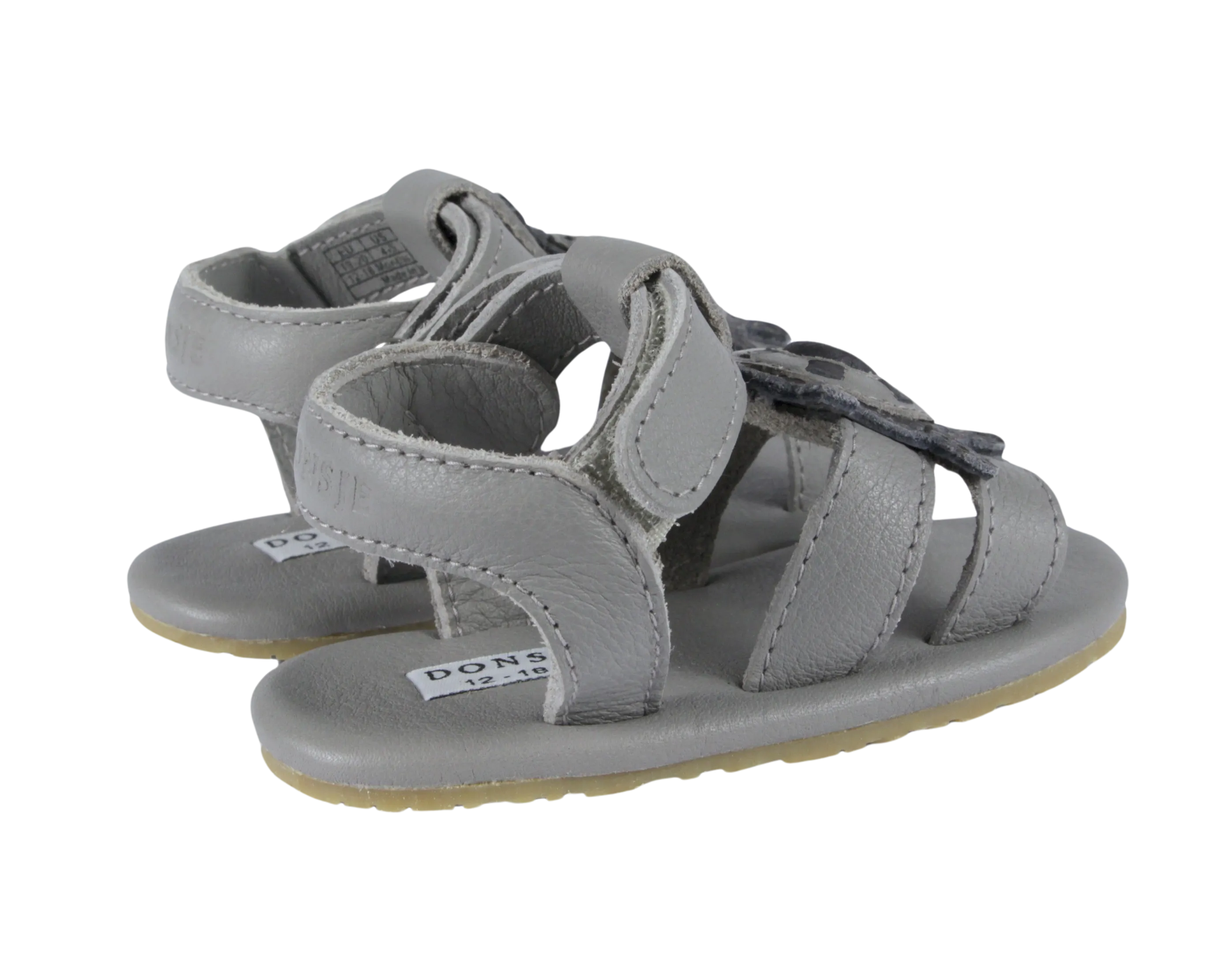 Flops Sandals | Steering Wheel | Light Grey Betting Leather