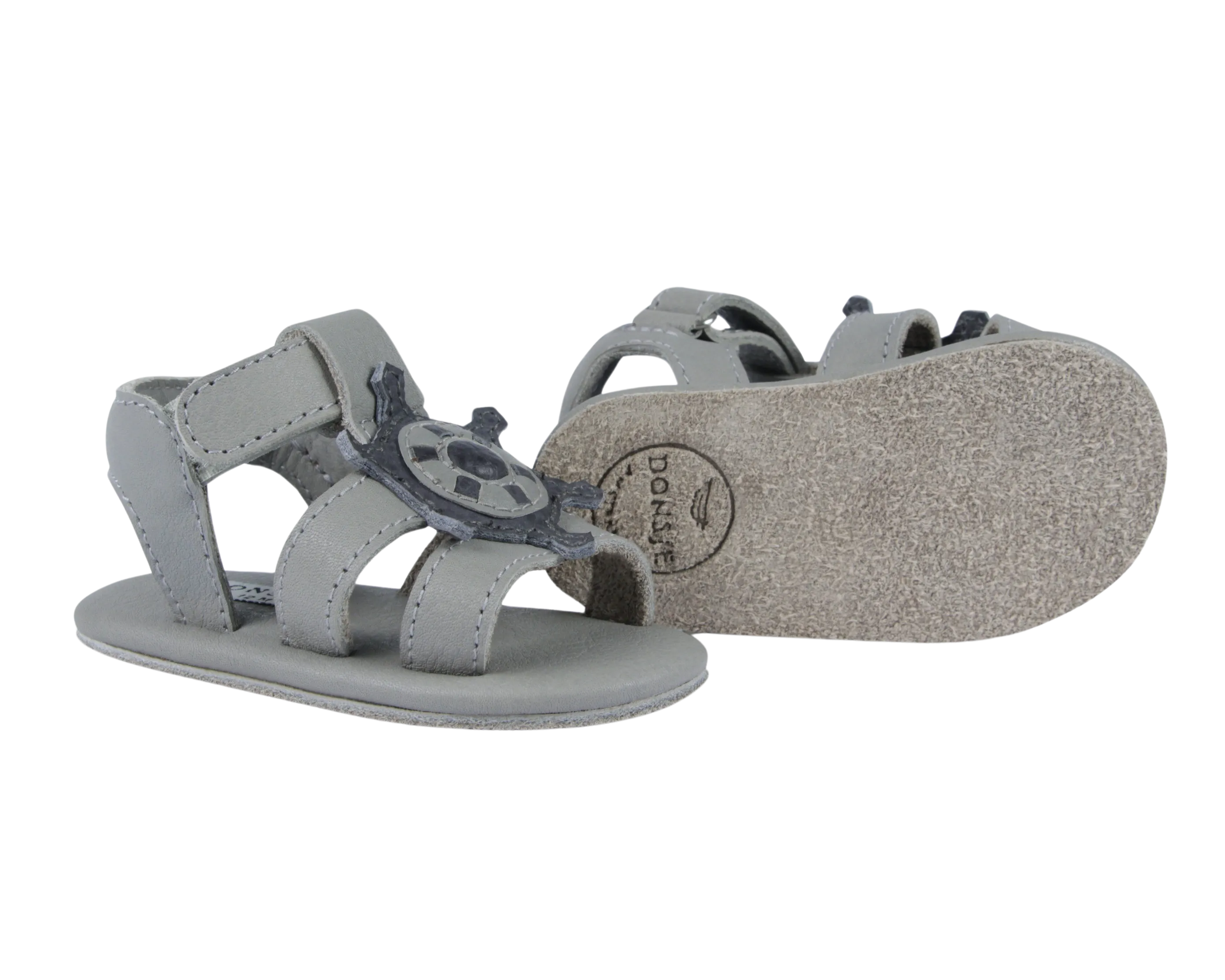 Flops Sandals | Steering Wheel | Light Grey Betting Leather