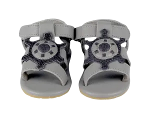 Flops Sandals | Steering Wheel | Light Grey Betting Leather