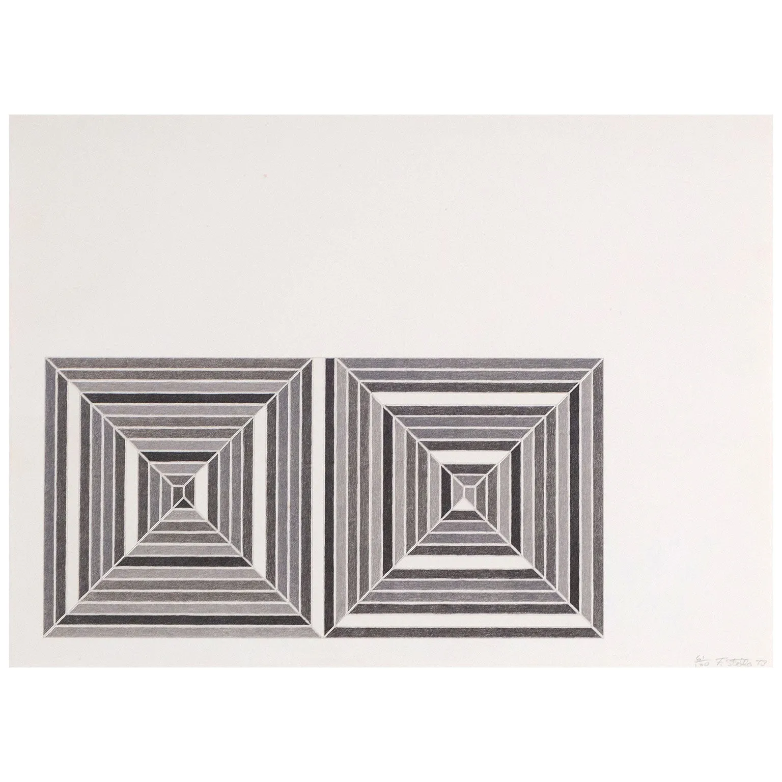 FRANK STELLA "LES INDES III" LITHO, 1973