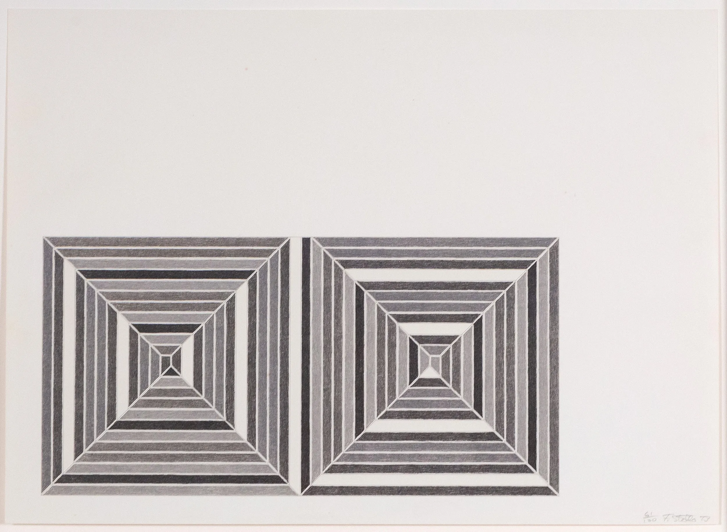 FRANK STELLA "LES INDES III" LITHO, 1973