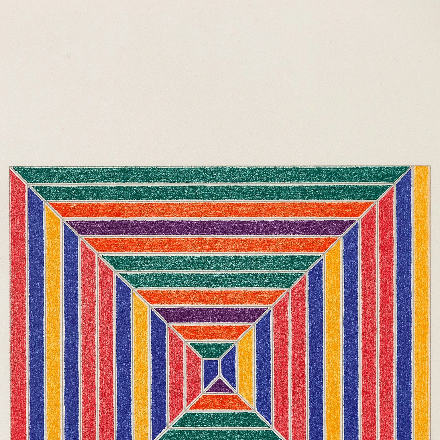 FRANK STELLA "LES INDES II" LITHO, 1973