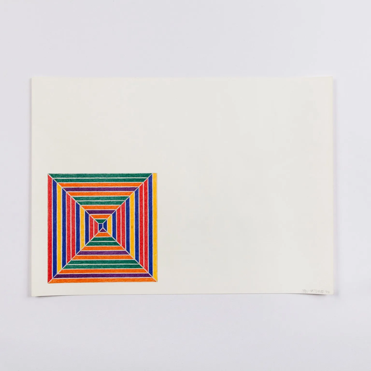 FRANK STELLA "LES INDES II" LITHO, 1973