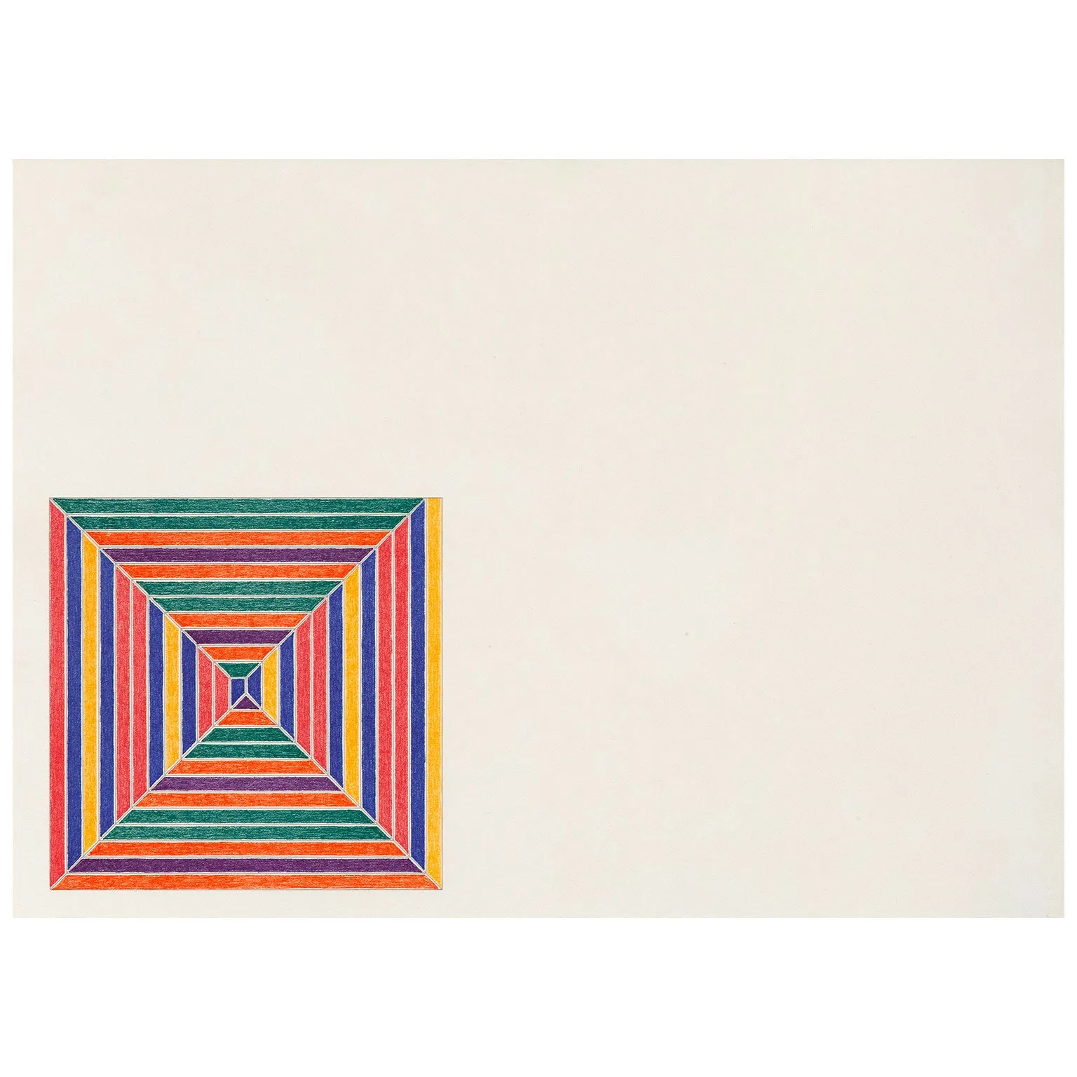 FRANK STELLA "LES INDES II" LITHO, 1973