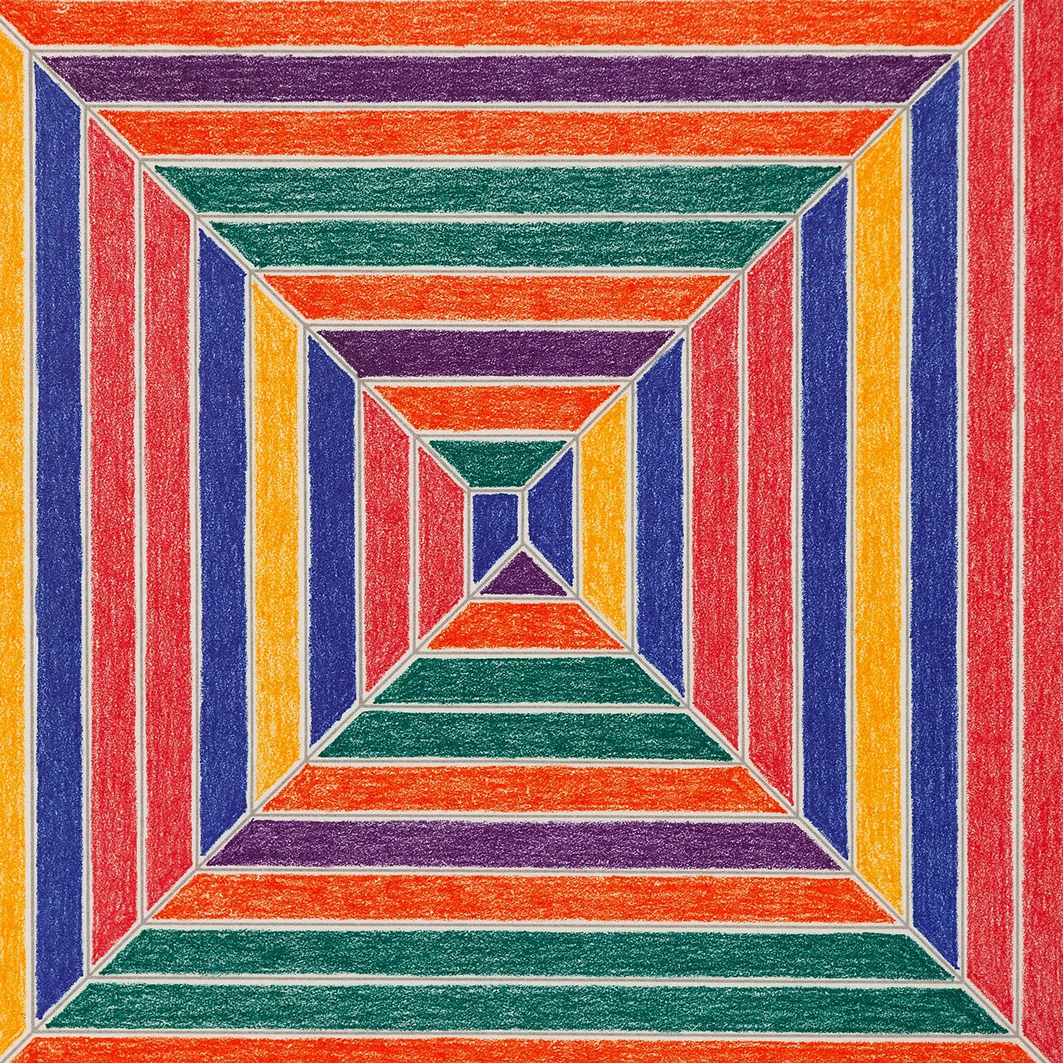 FRANK STELLA "LES INDES II" LITHO, 1973