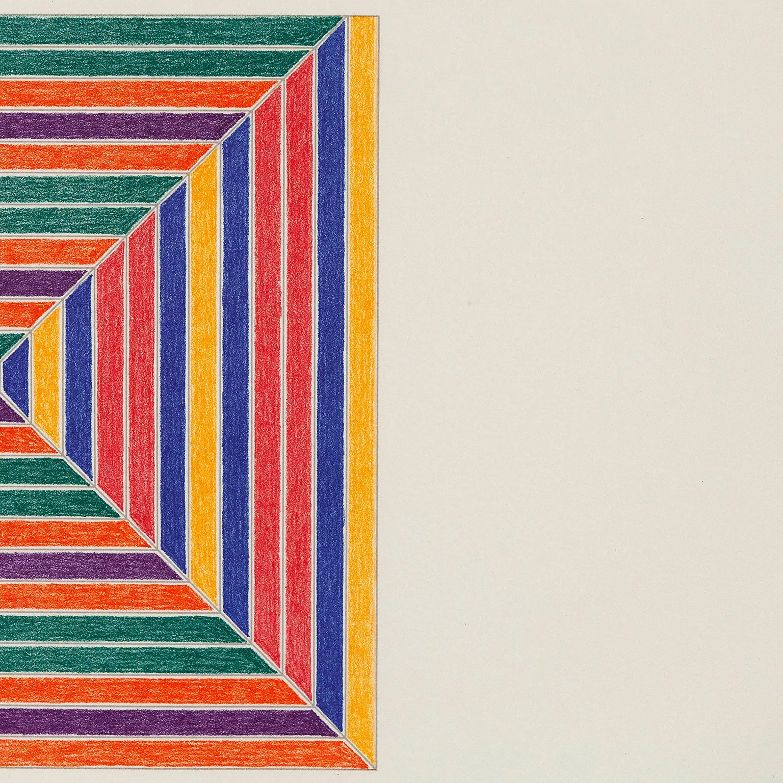 FRANK STELLA "LES INDES II" LITHO, 1973
